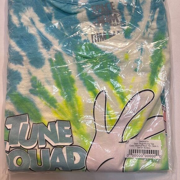 Dim Mak x‎ Space Jam: A New Legacy Bugs Bunny T-shirt Spiral Tie Dye Men Large - Picture 6 of 9